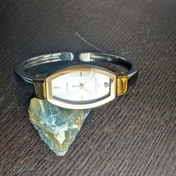 Anne Klein diamond stone silvertone bracelet watch offers welcome - Picture 1 of 8